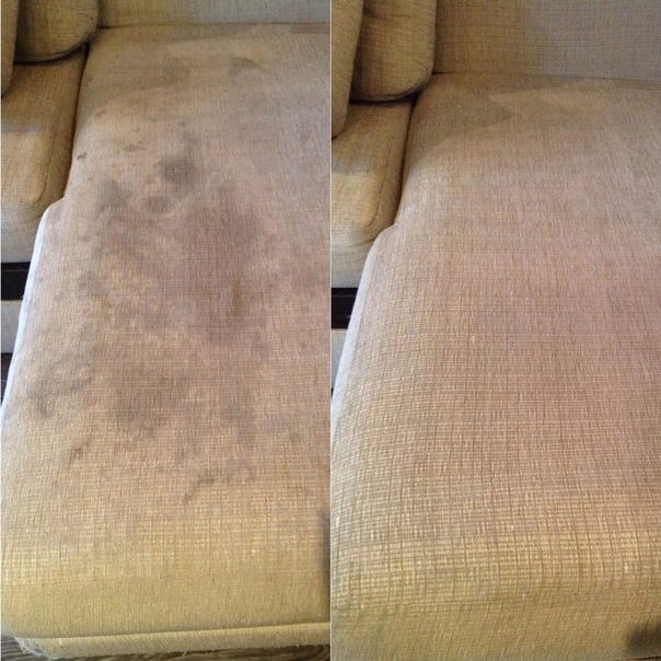 Comparativa de antes y después de la limpieza de tapicerías 