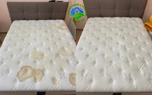 limpieza colchones antes y despues
