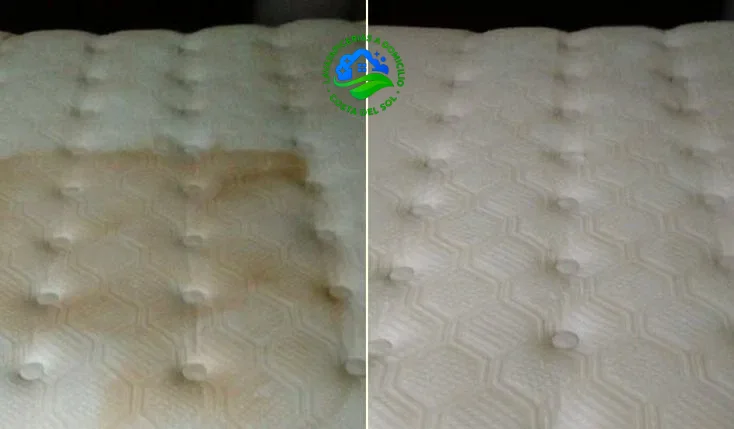 limpieza colchones antes y despues