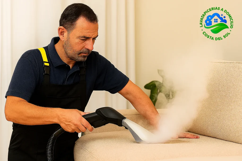 secado rapido vapor ozono limpieza tapiceria