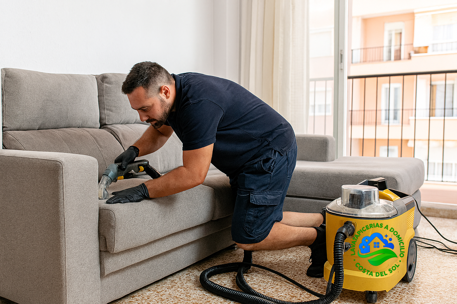 ⭐ Limpieza de sofás en Los Boliches: desinfección profunda a domicilio en 1–2 horas